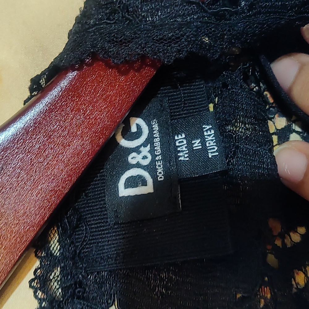 Dolce & Gabbana Italian Luxury Renaissance lace and satin dress sz 34 XS/ 0 - Picture 3 of 9